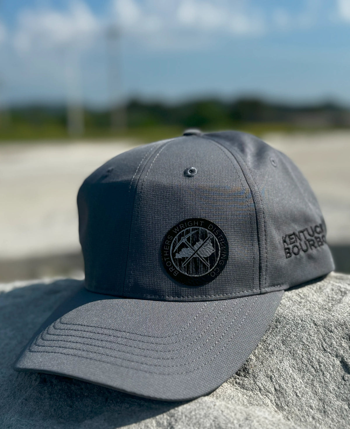 BWDC – Charcoal Leather Patch Performance Richardson Hat
