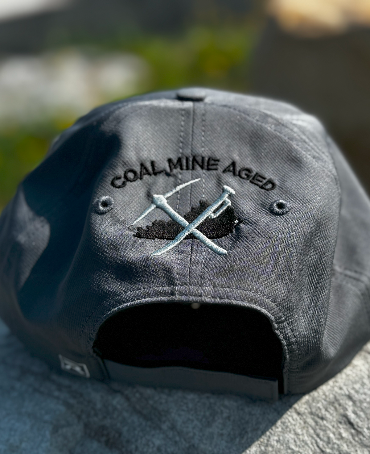 BWDC - Charcoal Leather Patch Performance Richardson Hat