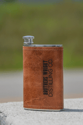 Brothers Wright Distilling Co. 5oz Leather Field Flask