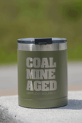 Coal Mine Aged - 12oz Lowball RTIC Tumbler Matte Olive