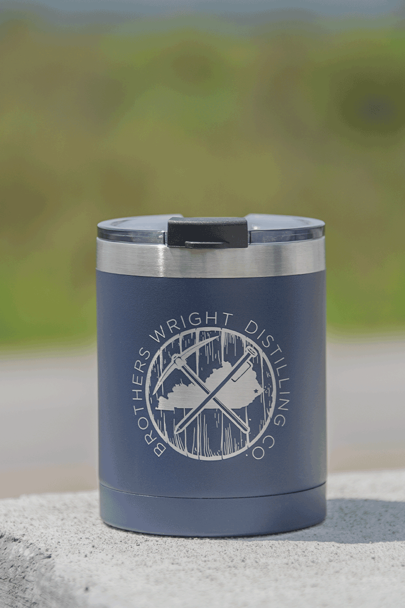 Brothers Wright Distilling Co. 12 oz RTIC Lowball Tumbler Matte Navy